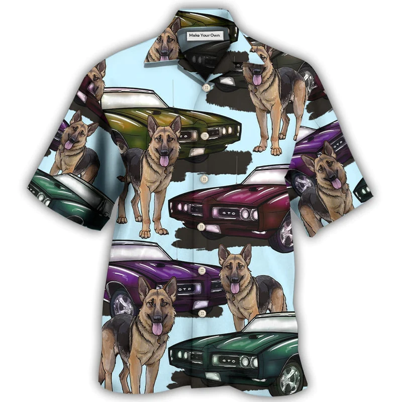 Car Muscle Dog Hawaiian Shirt For Warm Weather Adventures And Everyday Comfort