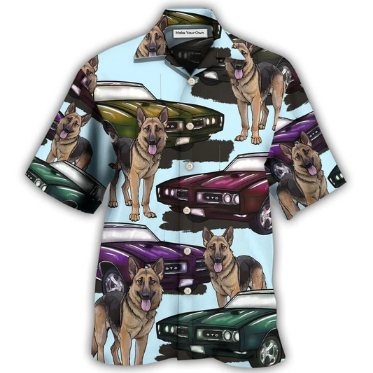 Car Muscle Dog Hawaiian Shirt For Warm Weather Adventures And Everyday Comfort
