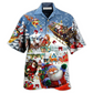 Christmas Hi Santa's Sleigh Snow Hawaiian Shirt Design View For Casual Summer Styling