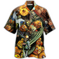 Dark Halloween Hawaiian Shirt For Coastal Adventures Summer Events And Everyday Comfort