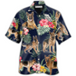 Tropical Floral German Shepherd Hawaiian Shirt For Warm Weather Adventures And Everyday Comfort