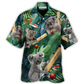 Funny Cricket Koala Hawaiian Shirt Creative Print View For Thoughtful Gifting