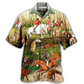 Fox Hunting Weekend Hawaiian Shirt For Vacation Days And Relaxed Coastal Outings