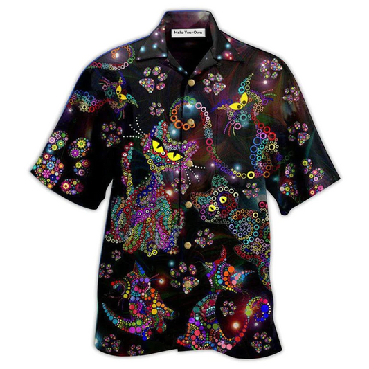 Colorful Cat Amazing Hawaiian Shirt For Beach Parties And Weekend Getaways