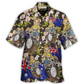 Australian Sloth Cycling Hawaiian Shirt Tropical Styling View For Resort Wear