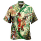 Steampunk Christmas Santa Clause Hawaiian Shirt Artwork View For Coastal Escapes And Resort Style