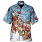 Gnome Christmas Play Winter Hawaiian Shirt Artwork View For Coastal Escapes And Resort Style