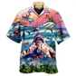 Shark Still Hawaiian Shirt Pattern Detail For Summer Holidays And Outdoor Fun