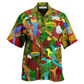 Parrot Sky Hawaiian Shirt Pattern View For Lightweight Everyday Style