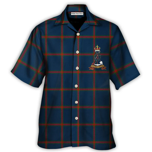 Badge Creative Pattern Hawaiian Shirt All Over Print Detail For Casual Outings