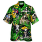 Tropical Funny Cow Dancing Hawaiian Shirt Summer Design Detail For Tropical Vacations