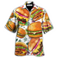 Food Big Burger Hawaiian Shirt For Summer Events And Casual Outdoor Wear