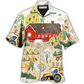 Artistic Gardening Hawaiian Shirt For Resort Travel Summer Outings And Casual Gatherings