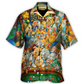 Gambling Dog Canines Poker Hawaiian Shirt Creative Print View For Island Holidays