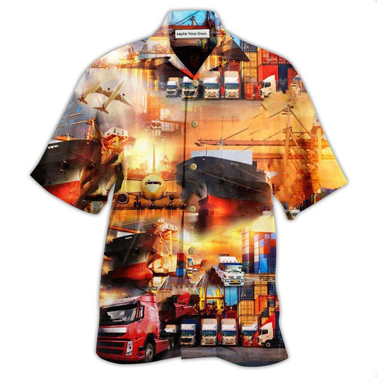 Logistics Hawaiian Shirt For Beach Getaways Resort Outings And Thoughtful Gifting