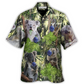Lawn Bowling Koala Hawaiian Shirt Fabric Pattern Detail For Beach Days