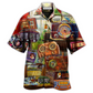 Vintage Radio Hawaiian Shirt For Tropical Parties Vacation Travel And Casual Summer Style