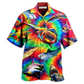 Rainbow Shark Hawaiian Shirt For Resort Getaways And Comfortable Summer Activities