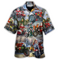 Motorcycle Christmas Driving Bicycle Gift Light Hawaiian Shirt For Summer Events And Casual Outdoor Wear