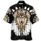 Bohemian Wolf Hawaiian Shirt Design Detail For Beach Days And Holiday Travel