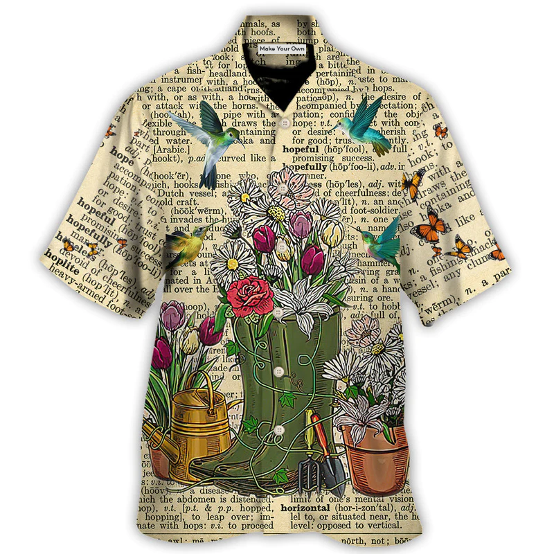Gardening Garden Hawaiian Shirt Graphic Artwork Detail For Tropical Vacations