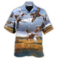 Classic Duck Hunting Hawaiian Shirt For Beach Parties And Weekend Getaways