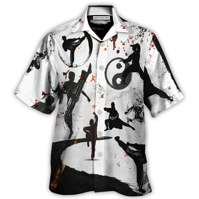 Martial Arts Kung Surely Not Everybody Hawaiian Shirt Front Pattern View For Beach Days