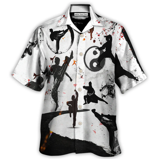 Martial Arts Kung Surely Not Everybody Hawaiian Shirt Front Pattern View For Beach Days