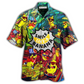 Cute Playful Tropical Fruit Hawaiian Shirt For Vacation Parties Beach Outings And Relaxed Daily Wear