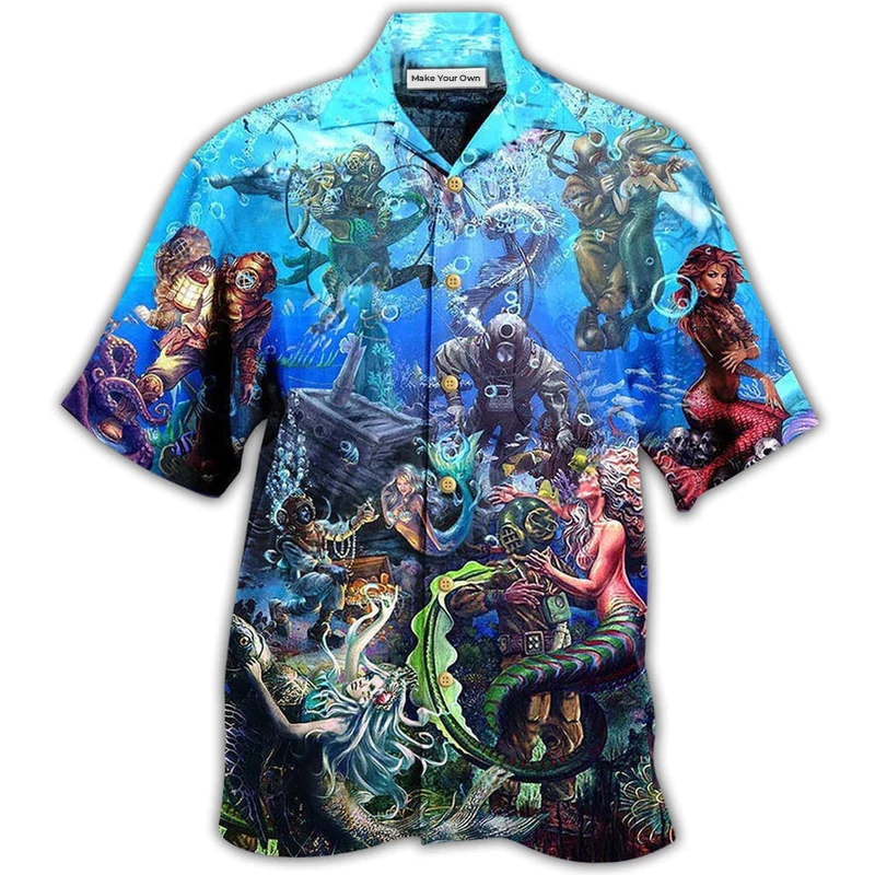 Ocean Sea Hawaiian Shirt For Resort Getaways And Comfortable Summer Activities