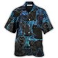 Black Cat Midnight Jungle Hawaiian Shirt For Beach Parties And Weekend Getaways