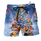 Christmas Cat Beach Shorts For Coastal Adventures And Everyday Comfort