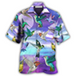 Hummingbird Hawaiian Shirt For Summer Travel Coastal Events And Thoughtful Gift Giving