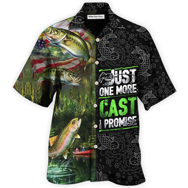 Fishing Cast Promise Hawaiian Shirt For Coastal Adventures And Warm Weather Wear