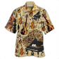 Music Notes Hawaiian Shirt For Resort Getaways Summer Adventures And Casual Gifting