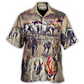 Vintage Dog Racing Greyhound Hawaiian Shirt Graphic Artwork Detail For Beach Days