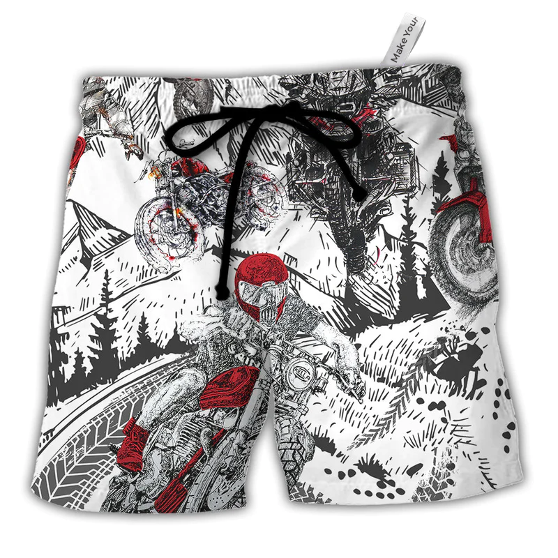 Motorcycle Beach Shorts For Island Getaways And Travel Ready Comfort