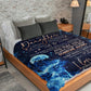 Wolf To My Daughter Flannel Blanket For Cozy Bedroom Sofa Decor