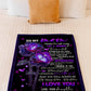 Butterfly To My Mom Butterfly My Loving Mom Flannel Blanket For Cozy Bedroom Sofa Decor