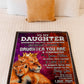 Lion I'm Always With You Daughter Gift Flannel Blanket For Cozy Bedroom Sofa Decor