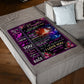 Butterfly Keep Me In Your Heart Daughter Gift Flannel Blanket For Cozy Bedroom Sofa Decor