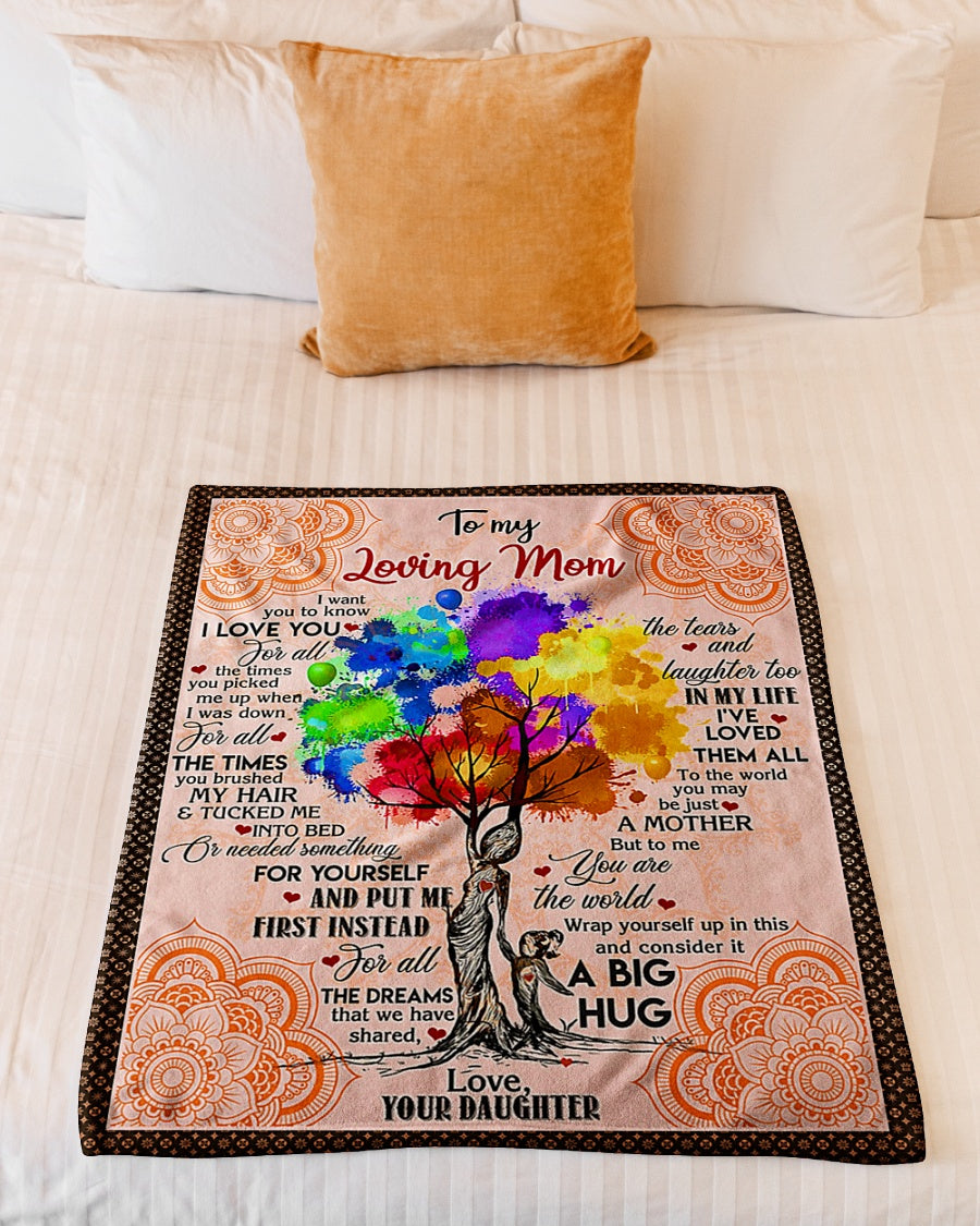 Family I Loved You My Whole Life Flannel Blanket For Cozy Bedroom Sofa Decor