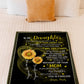 Sunflower I Think About You Flannel Blanket For Cozy Bedroom Sofa Decor