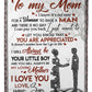 Family I Love You To The Moon And Back My Loving Mother Flannel Blanket For Cozy Bedroom Sofa Decor