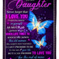 Butterfly Never Forget That I Love You Mom To Daughter Flannel Blanket For Cozy Bedroom Sofa Decor