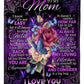 Rose I Loved You My Whole Life Mother Flannel Blanket For Cozy Bedroom Sofa Decor