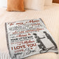 Family I Love You To The Moon And Back My Loving Mother Flannel Blanket For Cozy Bedroom Sofa Decor