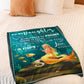 Mermaid God Sent You Into My Life Mom To Daughter Flannel Blanket For Cozy Bedroom Sofa Decor