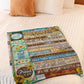 Sunflower You Are My Sunshine Daughter Gift Flannel Blanket For Cozy Bedroom Sofa Decor