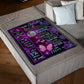 Butterfly I Love You Daughter Gift Flannel Blanket For Cozy Bedroom Sofa Decor